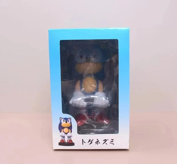 Planet Gates With Box Anime Sonic Figure Hedgehog Phone Holder Switch PS4 PS5 Xbox Game Controller Holder Action Figure Model Toys Children Fans Gift