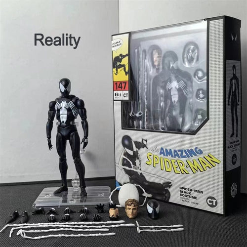 Planet Gates with box Ct 1/12 Anime The Amazing Spider-man Mafex 147 S.h.figuarts Spider Man Venom Symbiotic Action Figure 6" Action Figures Model Toy