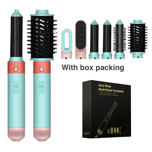 Planet Gates With box / EU 6 In 1 Multi Styler New Design Hair Dryer For Hair 6 in 1 hair styler With Curling Barrel Hot Air Brush Styling Tool MultiStyler