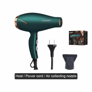 Planet Gates with box Kemei 3500W Hot and Cold Wind Hair Dryer Foldable Compact Blow Dryer Hairdryer Hair Styling Tools for Salons and Household Use