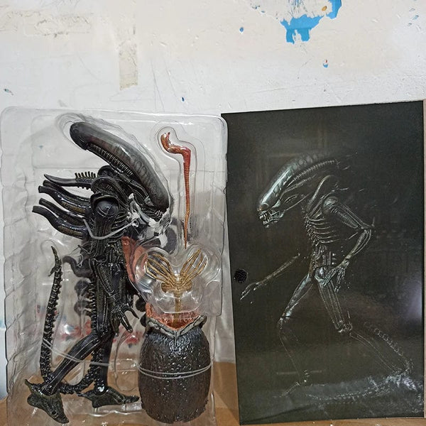 Planet Gates with box NECA Alien Big Chap Alien Figure Big Chap Alien Predator 40th Anniversary Egg Facehugger Figurine Model Toy Doll Gifts