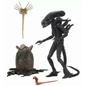 Planet Gates with box NECA Alien Big Chap Alien Figure Big Chap Alien Predator 40th Anniversary Egg Facehugger Figurine Model Toy Doll Gifts