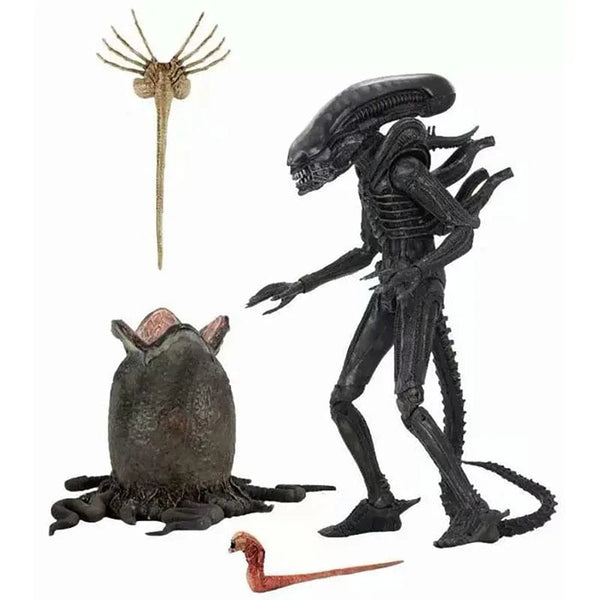 Planet Gates with box NECA Alien Big Chap Alien Figure Big Chap Alien Predator 40th Anniversary Egg Facehugger Figurine Model Toy Doll Gifts