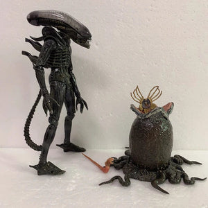 Planet Gates with box NECA Alien Big Chap Alien Figure Big Chap Alien Predator 40th Anniversary Egg Facehugger Figurine Model Toy Doll Gifts