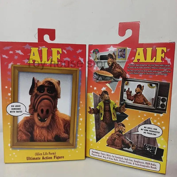 Planet Gates with box NECA Figure Ultimate Alien Life Form ALF Action Figure Oh Look! Someone With Taste Joint Movable Doll Birthday Present Toys