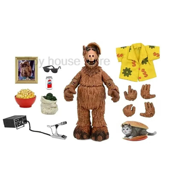 Planet Gates with box NECA Figure Ultimate Alien Life Form ALF Action Figure Oh Look! Someone With Taste Joint Movable Doll Birthday Present Toys