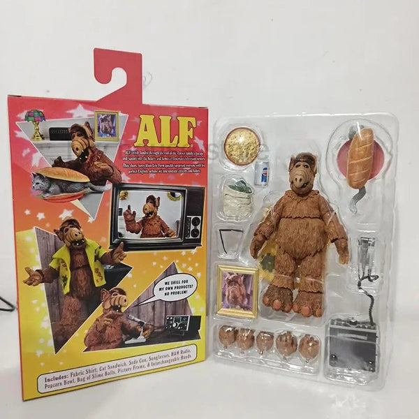 Planet Gates with box NECA Figure Ultimate Alien Life Form ALF Action Figure Oh Look! Someone With Taste Joint Movable Doll Birthday Present Toys
