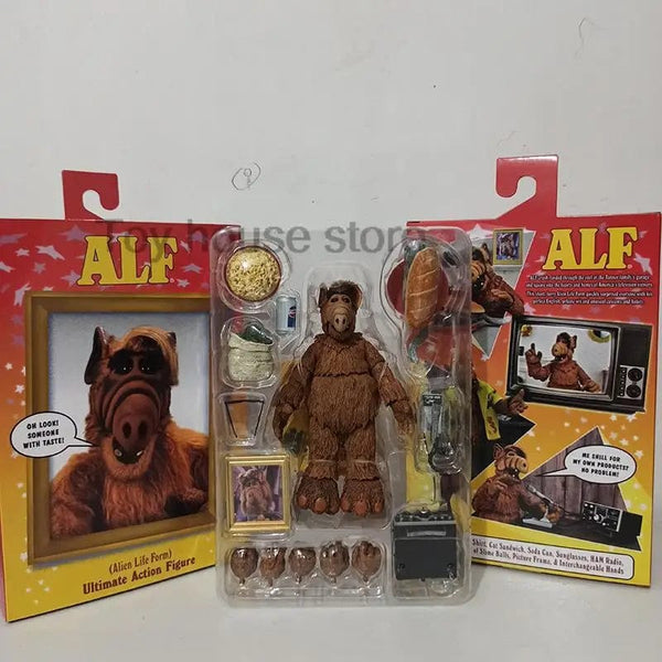 Planet Gates with box NECA Figure Ultimate Alien Life Form ALF Action Figure Oh Look! Someone With Taste Joint Movable Doll Birthday Present Toys