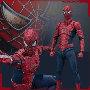 Planet Gates with box SHF Spider Man 3 Action Figure Spiderman 3 Tobey Maguire Anime Figurine Pvc Statue Model Collection Doll Decora New Year Gifts