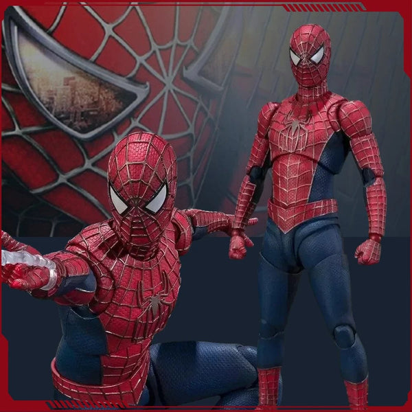Planet Gates with box SHF Spider Man 3 Action Figure Spiderman 3 Tobey Maguire Anime Figurine Pvc Statue Model Collection Doll Decora New Year Gifts