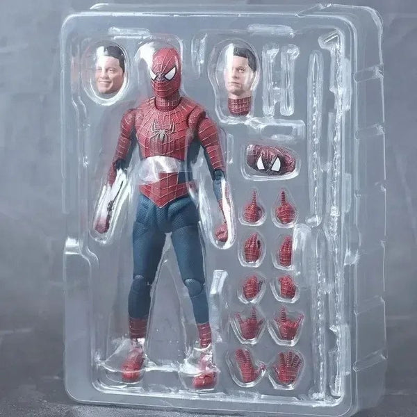 Planet Gates with box SHF Spider Man 3 Action Figure Spiderman 3 Tobey Maguire Anime Figurine Pvc Statue Model Collection Doll Decora New Year Gifts