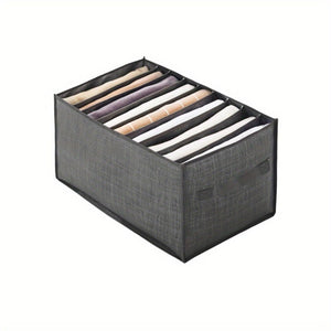 Planet Gates With Handle 9-Grid 1pc Wardrobe Drawer Clothes Organizer, Trousers Clothes Jeans Storage Box, Wardrobe Clothes Organizer Case, Underwear Bras Socks Sorting Box, Bedroom Accessories