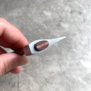 Planet Gates With Holder 11cm Stainless Steel Mini Axe Wood Handle Fixed Blade Knife EDC Outdoor Camping Utility Pocket Knives Hand Tool For Survival