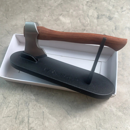 Planet Gates With Holder 11cm Stainless Steel Mini Axe Wood Handle Fixed Blade Knife EDC Outdoor Camping Utility Pocket Knives Hand Tool For Survival