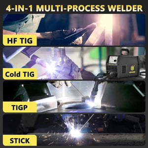 Planet Gates With HV009 Helmet / canada HZXVOGEN Cold TIG Welding Machine HBT2000PII 145A Pulse 1-900ms Adjustment TIG HF TIG Spot TIG ARC Stick Welder soldadora tig