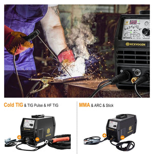 Planet Gates With HV009 Helmet / canada HZXVOGEN Cold TIG Welding Machine HBT2000PII 145A Pulse 1-900ms Adjustment TIG HF TIG Spot TIG ARC Stick Welder soldadora tig