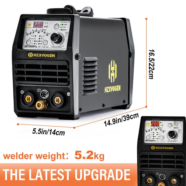 Planet Gates With HV009 Helmet / canada HZXVOGEN Cold TIG Welding Machine HBT2000PII 145A Pulse 1-900ms Adjustment TIG HF TIG Spot TIG ARC Stick Welder soldadora tig
