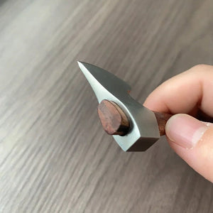 Planet Gates With knife holder Stainless Steel Mini Mountain Axe Wood Handle Outdoor Camping Utility Pocket EDC Fixed Blade Knife Hand Tools For Survival