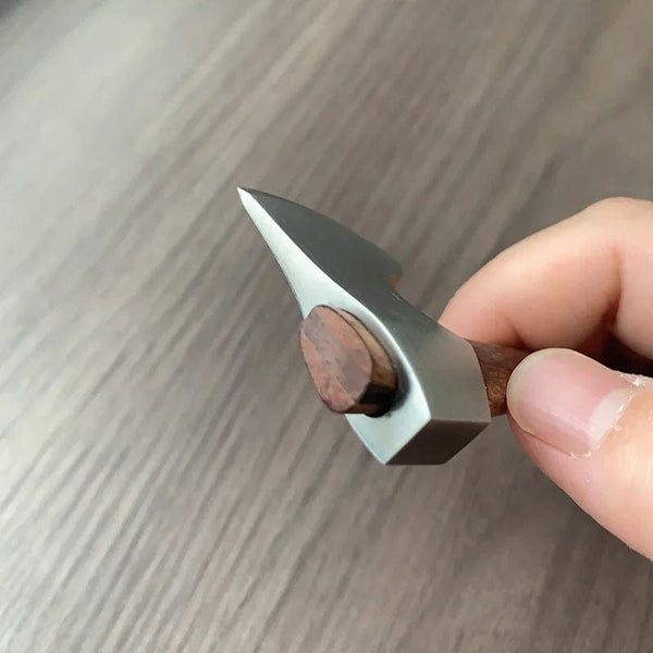 Planet Gates With knife holder Stainless Steel Mini Mountain Axe Wood Handle Outdoor Camping Utility Pocket EDC Fixed Blade Knife Hand Tools For Survival