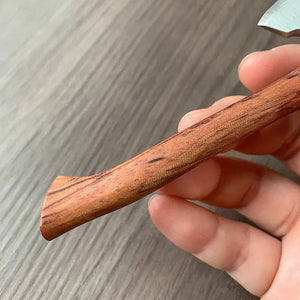 Planet Gates With knife holder Stainless Steel Mini Mountain Axe Wood Handle Outdoor Camping Utility Pocket EDC Fixed Blade Knife Hand Tools For Survival