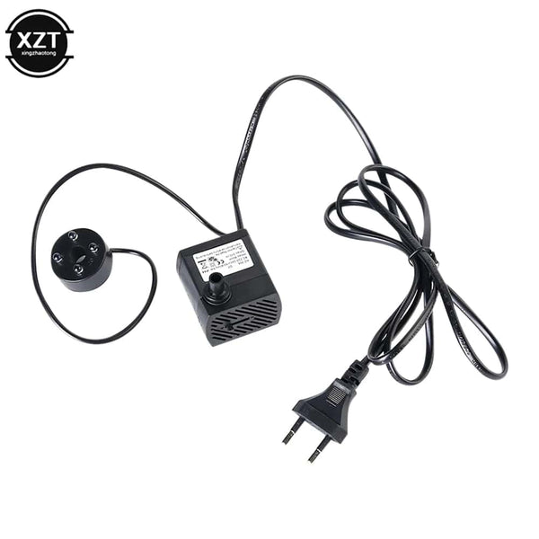 Planet Gates with led 1.1M AC 220V 3W Water Pump Fish Tank Filter Submersible Pump Ultra-quiet Aquarium Fountain Air Fish Pond Tank EU Plug