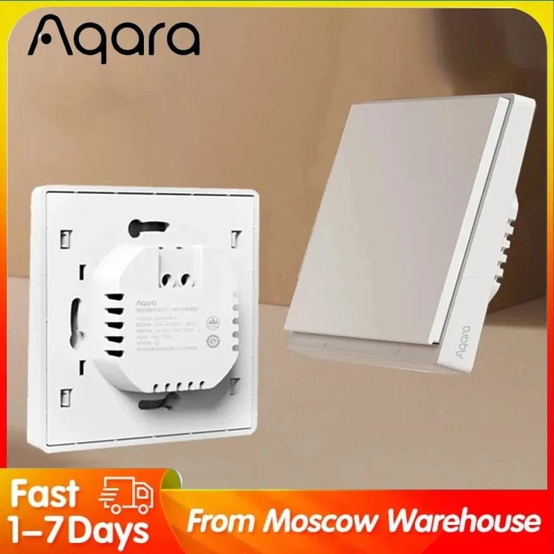 Planet Gates With Neutral 2key / CHINA Aqara E1 Smart Wall Switch Wireless Switch Zigbee 3.0 With/No Neutral One Key Remote Control For Xiaomi Mi Home Homek APP