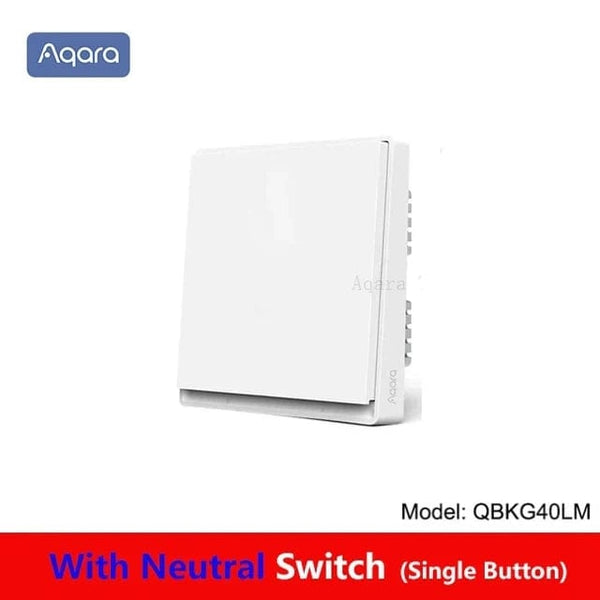 Planet Gates With Neutral 2key / CHINA Aqara E1 Smart Wall Switch Wireless Switch Zigbee 3.0 With/No Neutral One Key Remote Control For Xiaomi Mi Home Homek APP