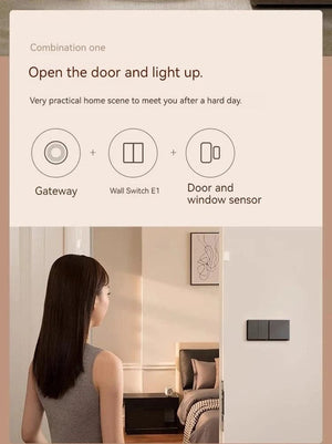 Planet Gates With Neutral 2key / CHINA Aqara E1 Smart Wall Switch Wireless Switch Zigbee 3.0 With/No Neutral One Key Remote Control For Xiaomi Mi Home Homek APP