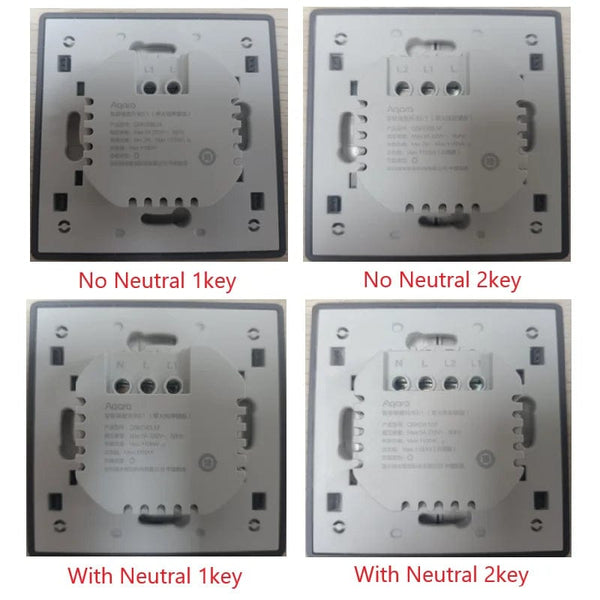 Planet Gates With Neutral 2key / CHINA Aqara E1 Smart Wall Switch Wireless Switch Zigbee 3.0 With/No Neutral One Key Remote Control For Xiaomi Mi Home Homek APP