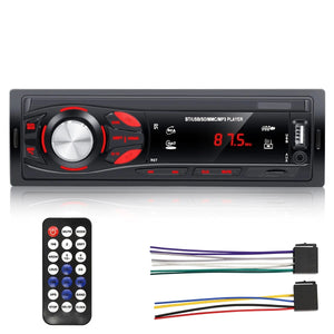 Planet Gates With Remote Controls HIVOZ Car Radio Audio 1 Din Bluetooth Stereo Hands-Free Calling MP3 Player FM Receiver With AUX/USB/TF Card In Dash Kit