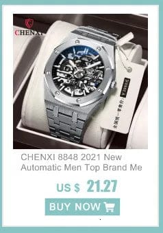 Planet Gates with Rose Shell Chenxi 976 Leather Chronograph Date Men's Phase Of The Moon Timing Business Luminous Quartz Watch Relojes para hombres