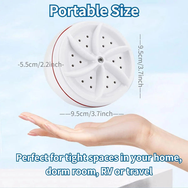 Planet Gates With Switch 30W Mini Washing Machine USB Rotating Turbine Portable Washing Machine For Socks Underwear Wash Dishes For Travel Home Business Trip