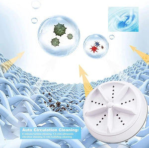 Planet Gates With Switch 30W Mini Washing Machine USB Rotating Turbine Portable Washing Machine For Socks Underwear Wash Dishes For Travel Home Business Trip