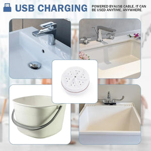 Planet Gates With Switch 30W Mini Washing Machine USB Rotating Turbine Portable Washing Machine For Socks Underwear Wash Dishes For Travel Home Business Trip