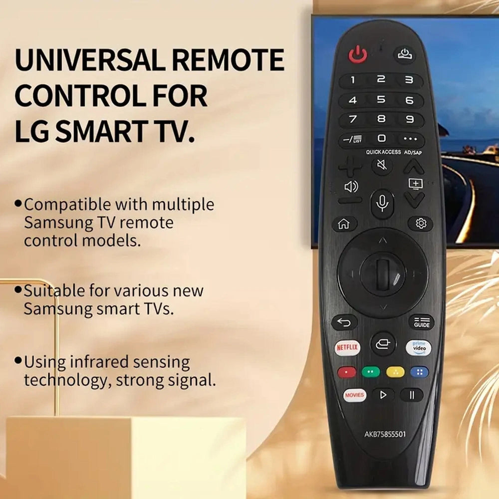 Planet Gates WITH VOICE Universal Magic Remote for Smart TV(no/with Voice&Pointer), Replacement for AKB75855501 MR20GA MR21GA MR21GC MR19BA