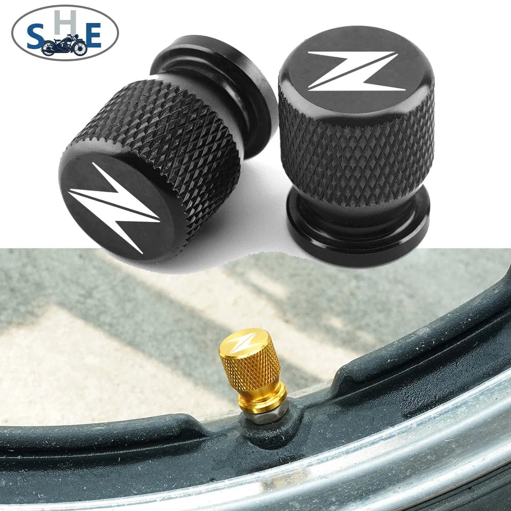 Planet Gates With "Z" For KAWASAKI Z400 Z900 Z800 Z750 Z1000 Z650 Z300 Z1000SX ZX10R ZX6R Motorcycle Wheel Tire Parts Valve Stem Caps Cover