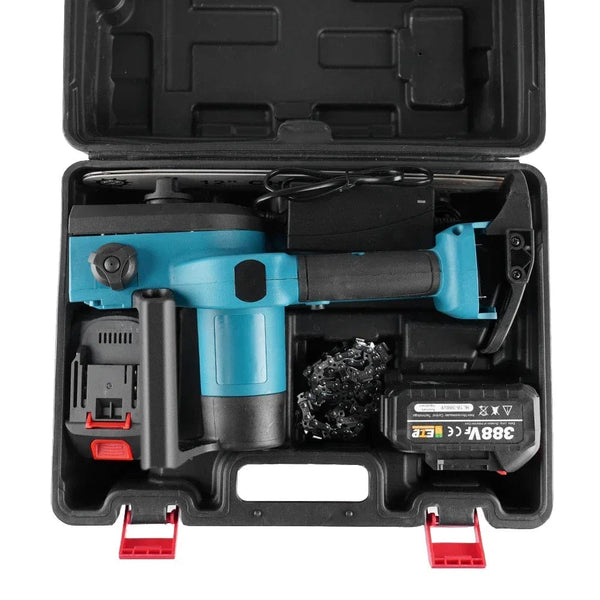 Planet Gates Without Battery / CHINA 12 Inch Brushless Electric Saw With Oiler Cordless Portable Garden Woodworking Cutting Tool Machine For Makita 18V Battery