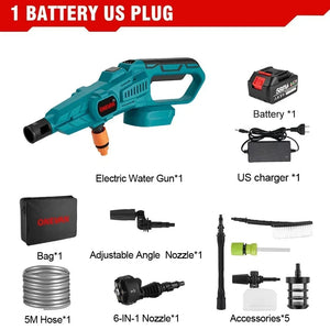 Planet Gates Without Battery ONEVAN 3500W 200Bar Brushless Electric High Pressure Washer Car Wash Water Gun Garden Irrigation Tool for Makita 18V Battery