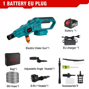 Planet Gates Without Battery ONEVAN 3500W 200Bar Brushless Electric High Pressure Washer Car Wash Water Gun Garden Irrigation Tool for Makita 18V Battery