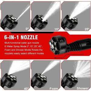 Planet Gates Without Battery ONEVAN 3500W 200Bar Brushless Electric High Pressure Washer Car Wash Water Gun Garden Irrigation Tool for Makita 18V Battery