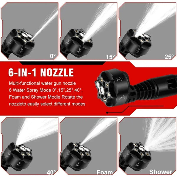 Planet Gates Without Battery ONEVAN 3500W 200Bar Brushless Electric High Pressure Washer Car Wash Water Gun Garden Irrigation Tool for Makita 18V Battery