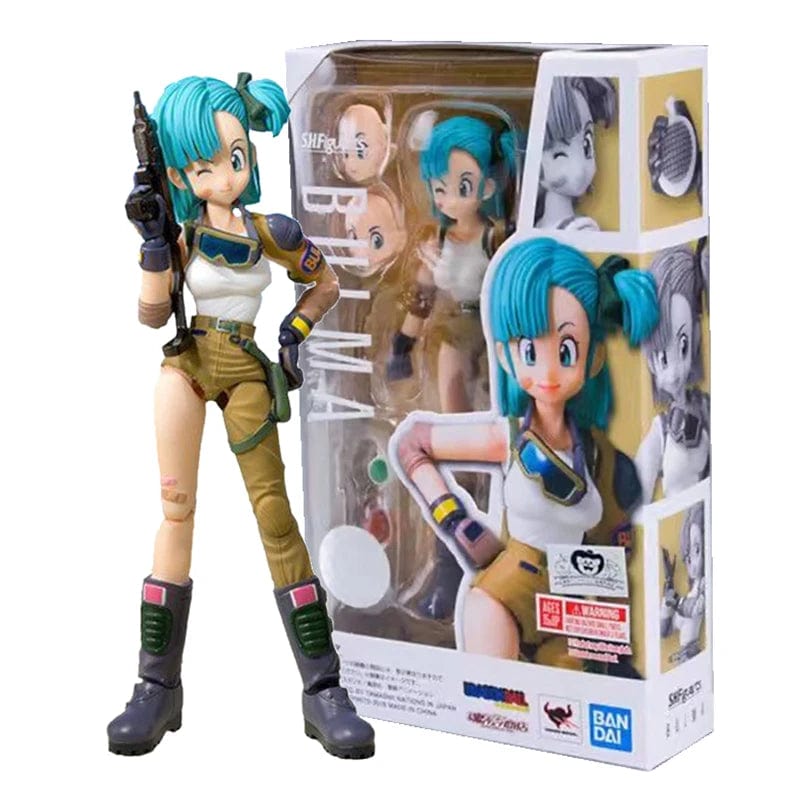 Planet Gates without box 13.5cm 13.5cm Anime Dragon Ball Figures Bulma Goku Action Figure Movable PVC Collection Doll SHF Childhood Son Goku Figurine Model Toys