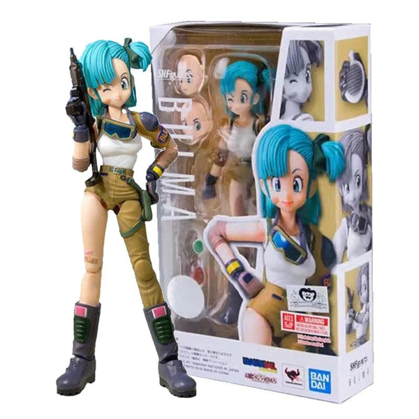 Planet Gates without box 13.5cm 13.5cm Anime Dragon Ball Figures Bulma Goku Action Figure Movable PVC Collection Doll SHF Childhood Son Goku Figurine Model Toys