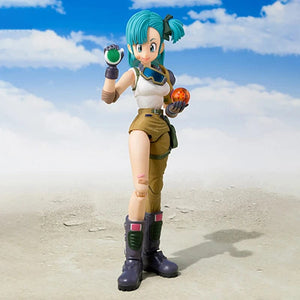 Planet Gates without box 13.5cm 13.5cm Anime Dragon Ball Figures Bulma Goku Action Figure Movable PVC Collection Doll SHF Childhood Son Goku Figurine Model Toys