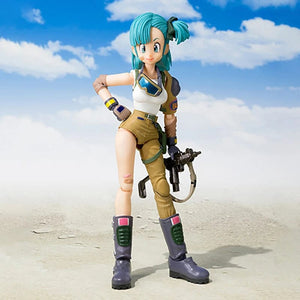 Planet Gates without box 13.5cm 13.5cm Anime Dragon Ball Figures Bulma Goku Action Figure Movable PVC Collection Doll SHF Childhood Son Goku Figurine Model Toys