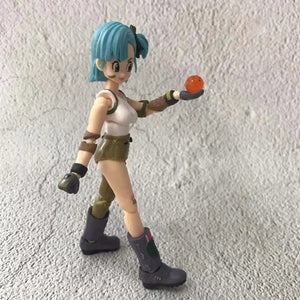 Planet Gates without box 13.5cm 13.5cm Anime Dragon Ball Figures Bulma Goku Action Figure Movable PVC Collection Doll SHF Childhood Son Goku Figurine Model Toys