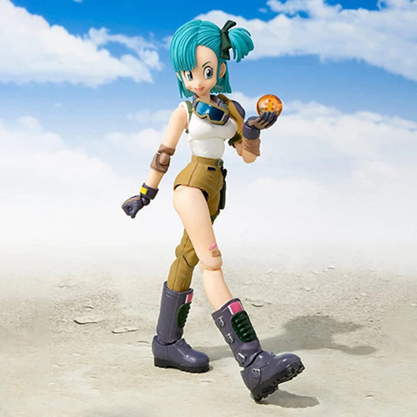 Planet Gates without box 13.5cm 13.5cm Anime Dragon Ball Figures Bulma Goku Action Figure Movable PVC Collection Doll SHF Childhood Son Goku Figurine Model Toys
