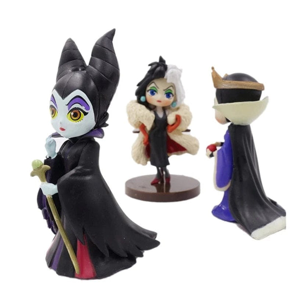Planet Gates without box 3pcs/set Q posket Petit Villains Maleficent Vinyl Action Figure Collection Model Doll Toys for Children Christmas Gift