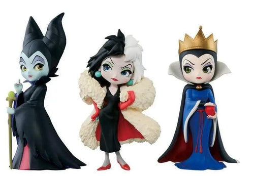Planet Gates without box 3pcs/set Q posket Petit Villains Maleficent Vinyl Action Figure Collection Model Doll Toys for Children Christmas Gift