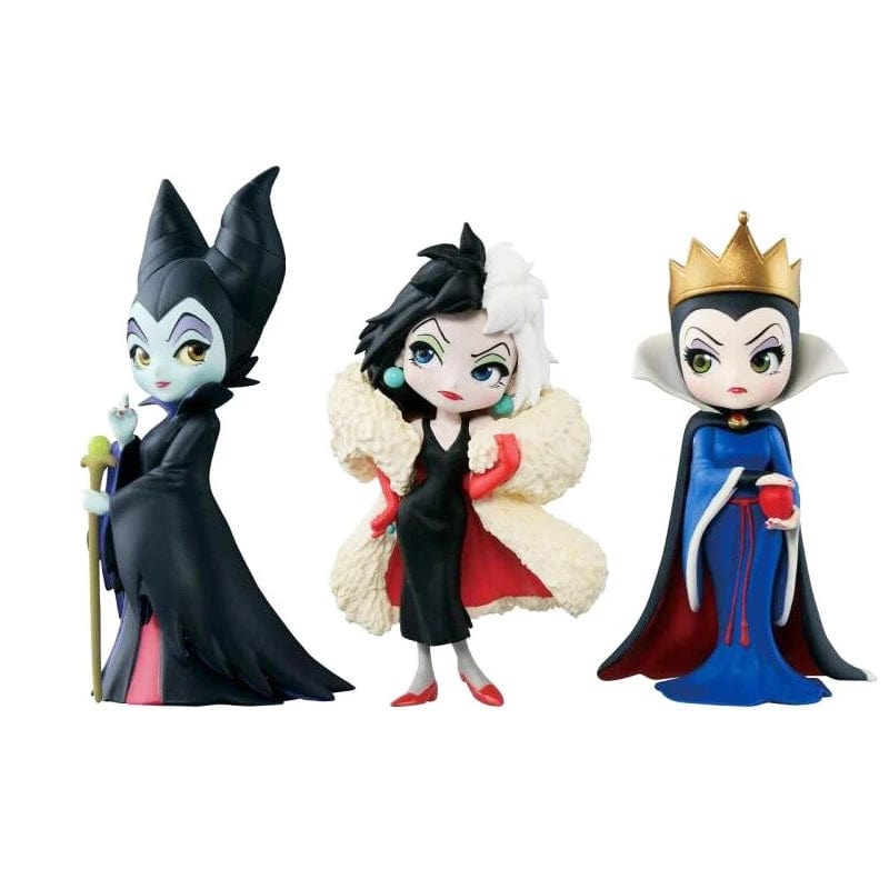 Planet Gates without box 3pcs/set Q posket Petit Villains Maleficent Vinyl Action Figure Collection Model Doll Toys for Children Christmas Gift